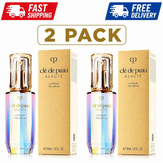 2 Pack Cle de Peau Beaute The Serum Full Size 50mL / 1.6 Oz NIB Luxury Skincare - Aifan Brands