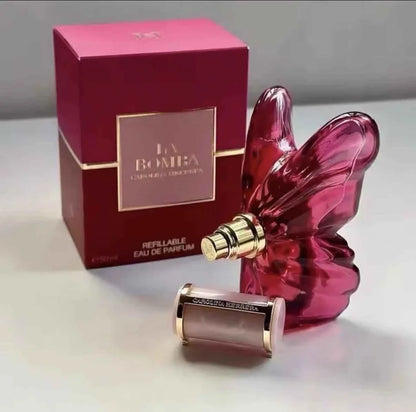 La Bomba EDP Spray 80ml / 2.7 oz Bold Fruity Floral Fragrance Butterfly Bottle NEW - Aifan Brands