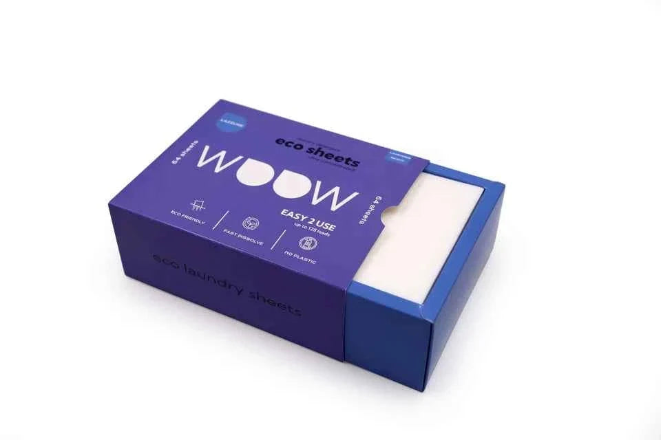 Lazzure Eco-Friendly Laundry Detergent Sheets – 64 Biodegradable Wash Sheets - Aifan Brands